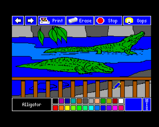 At the Zoo: Electric Crayon Deluxe Screenshot 7 (Amiga 500)