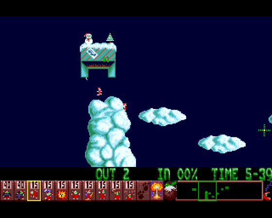 Holiday Lemmings 1993 Screenshot 8 (Amiga 500)