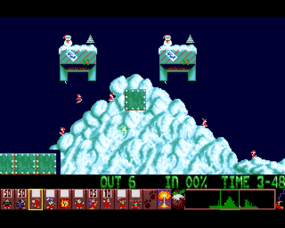 Holiday Lemmings 1993 Screenshot 9 (Amiga 500)