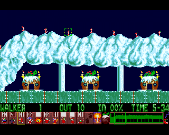 Holiday Lemmings 1993 Screenshot 11 (Amiga 500)