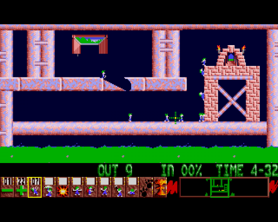 Lemmings Screenshot 6 (Amiga 500)