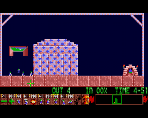 Lemmings Screenshot 14 (Amiga 500)