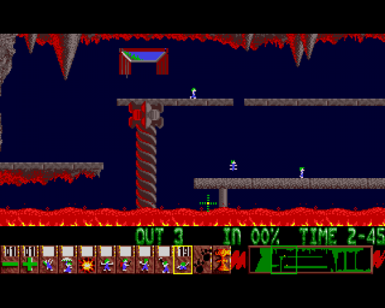 Lemmings Screenshot 16 (Amiga 500)