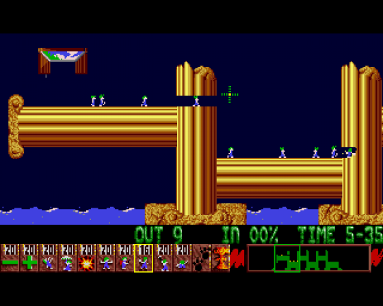 Lemmings Screenshot 17 (Amiga 500)