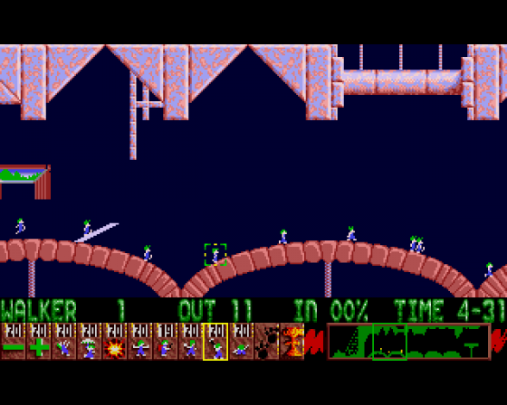 Lemmings Screenshot 23 (Amiga 500)