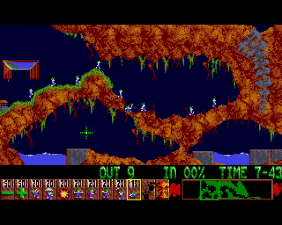 Lemmings Screenshot 24 (Amiga 500)