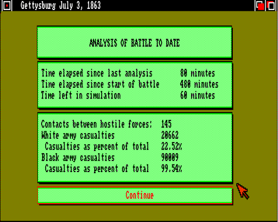 UMS: The Ultimate Military Simulator Screenshot 7 (Amiga 500)