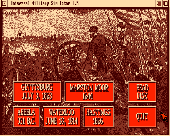 UMS: The Ultimate Military Simulator Screenshot 10 (Amiga 500)