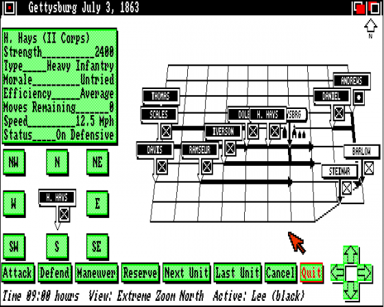 UMS: The Ultimate Military Simulator Screenshot 12 (Amiga 500)