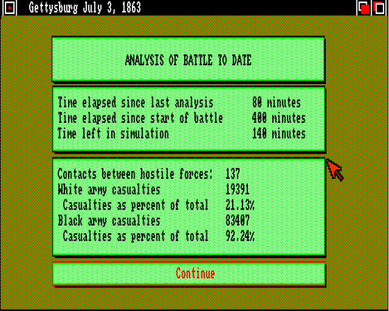 UMS: The Ultimate Military Simulator Screenshot 17 (Amiga 500)