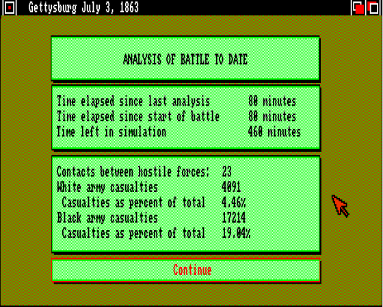 UMS: The Ultimate Military Simulator Screenshot 26 (Amiga 500)