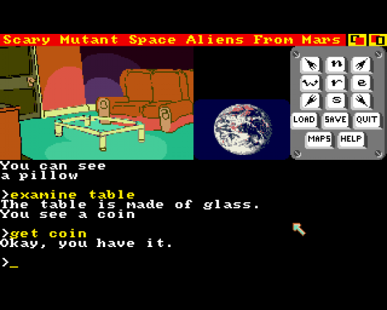 Scary Mutant Space Aliens from Mars Screenshot 5 (Amiga 500)