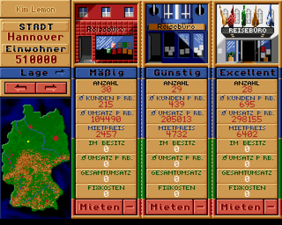 Travel Manager Screenshot 5 (Amiga 500)