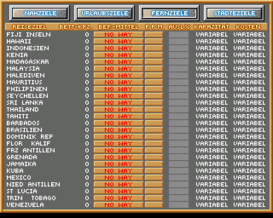 Travel Manager Screenshot 8 (Amiga 500)