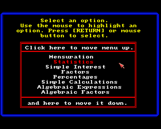 Better Maths Screenshot 6 (Amiga 500)