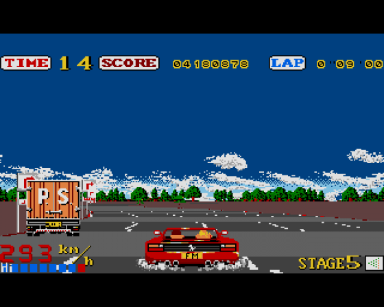 OutRun Screenshot 9 (Amiga 500)