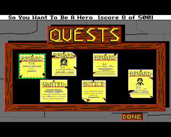 Hero's Quest: So You Want To Be A Hero Screenshot 16 (Amiga 500)