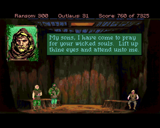 The Legend Of Robin Hood: Conquests Of The Longbow Screenshot 20 (Amiga 500)