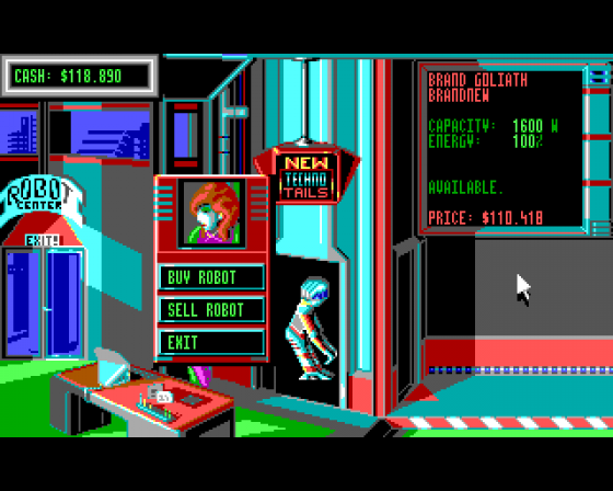 Centerbase: Science-Fiction Simulation Screenshot 12 (Amiga 500)