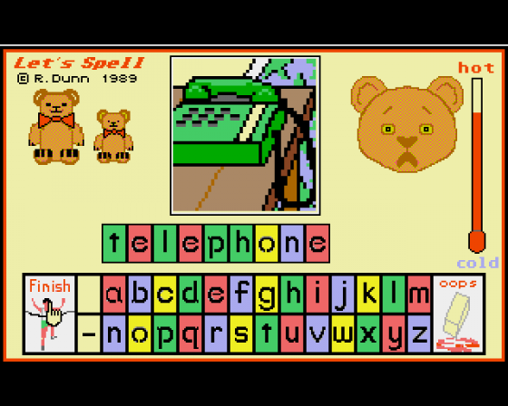 Let's Spell at Home Screenshot 16 (Amiga 500)