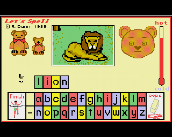 Let's Spell Out and About Screenshot 8 (Amiga 500)