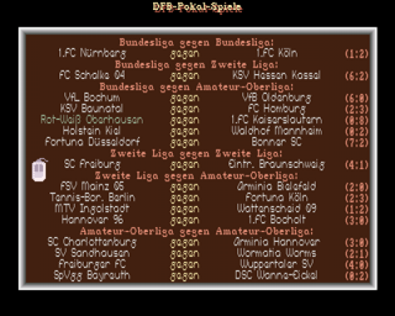 Bundesliga Manager Screenshot 7 (Amiga 500)