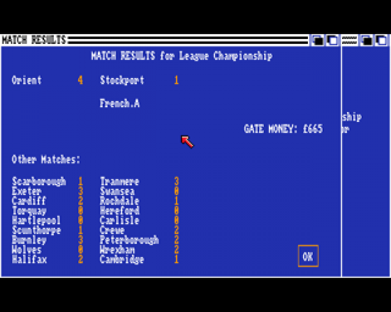 Soccer Supremo Screenshot 7 (Amiga 500)