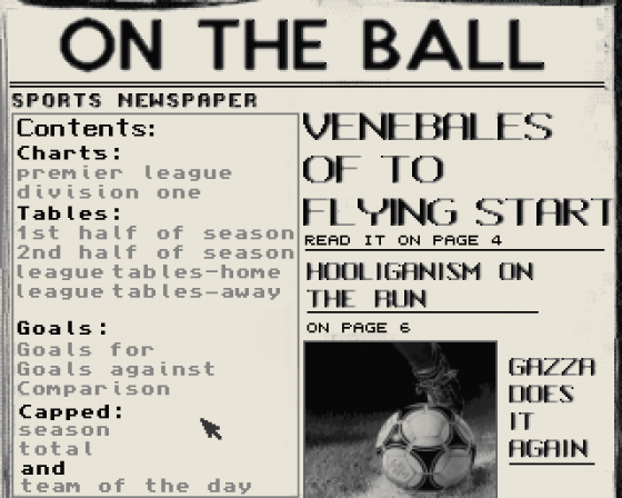 On the Ball Screenshot 9 (Amiga 500)