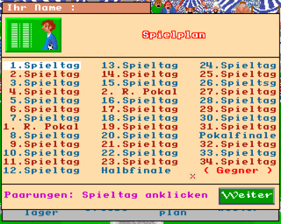 Soccer Manager Plus Screenshot 9 (Amiga 500)