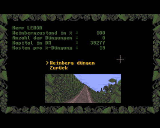 Winzer: Die Wirtschaftssimulation Screenshot 5 (Amiga 500)