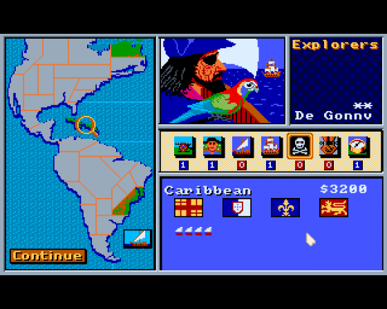 Gold of the Americas: The Conquest of the New World Screenshot 6 (Amiga 500)