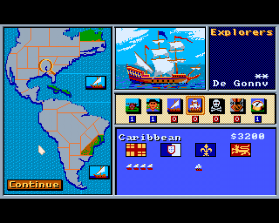 Gold of the Americas: The Conquest of the New World Screenshot 7 (Amiga 500)