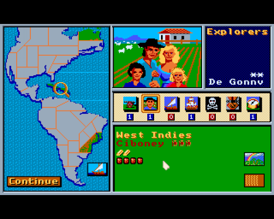 Gold of the Americas: The Conquest of the New World Screenshot 9 (Amiga 500)