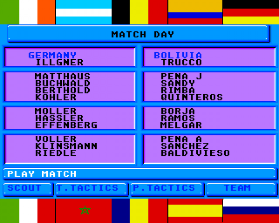 World Cup: All Time Greats Screenshot 5 (Amiga 500)