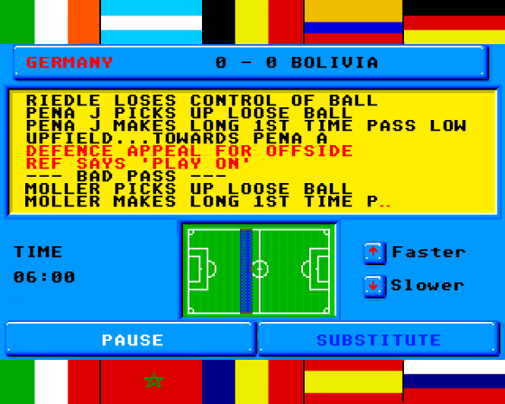 World Cup: All Time Greats Screenshot 6 (Amiga 500)