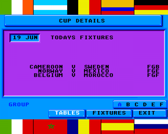 World Cup: All Time Greats Screenshot 8 (Amiga 500)