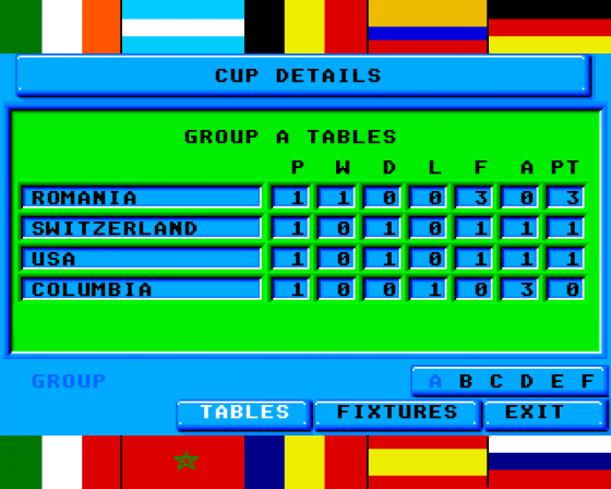 World Cup: All Time Greats Screenshot 9 (Amiga 500)