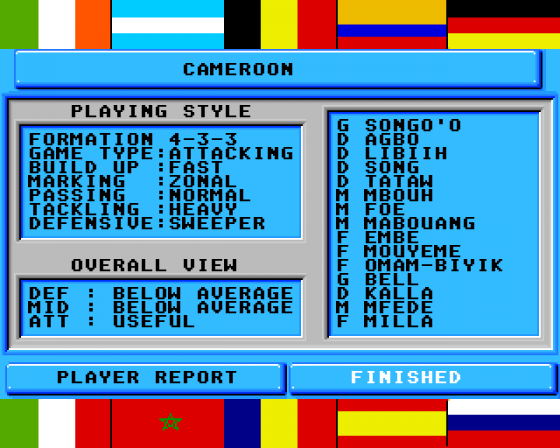 World Cup: All Time Greats Screenshot 14 (Amiga 500)