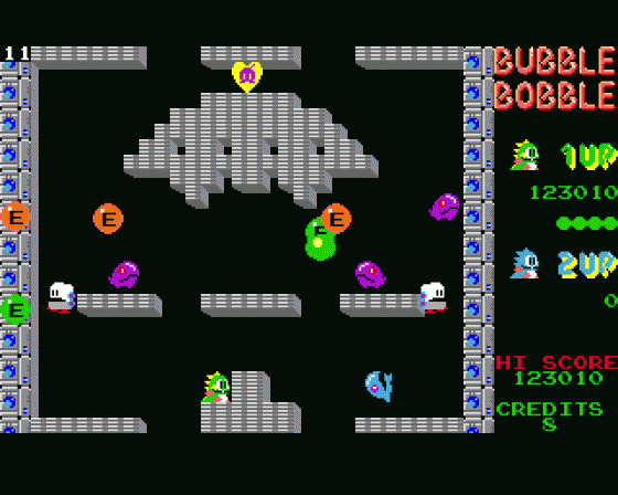 Bubble Bobble Screenshot 21 (Amiga 500)