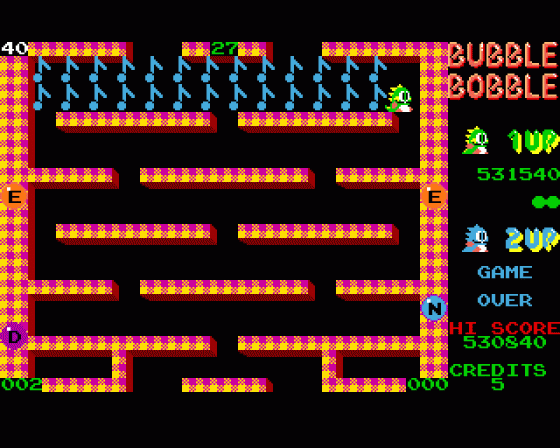 Bubble Bobble Screenshot 63 (Amiga 500)