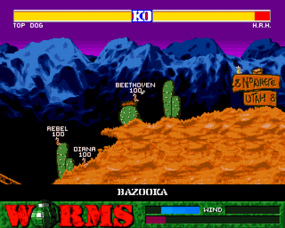 Worms Screenshot 11 (Amiga 500/600)