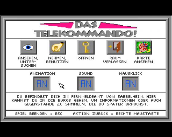 Das Telekommando Screenshot 5 (Amiga 500)