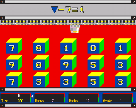 10 Out Of 10: Maths Algebra Screenshot 8 (Amiga 500)