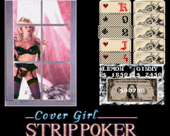 Cover Girl Strip Poker Screenshot 6 (Amiga 500)