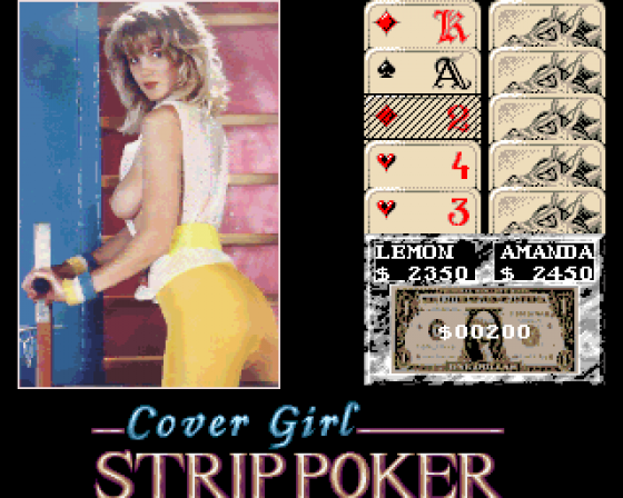 Cover Girl Strip Poker Screenshot 7 (Amiga 500)