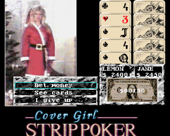 Cover Girl Strip Poker Screenshot 8 (Amiga 500)