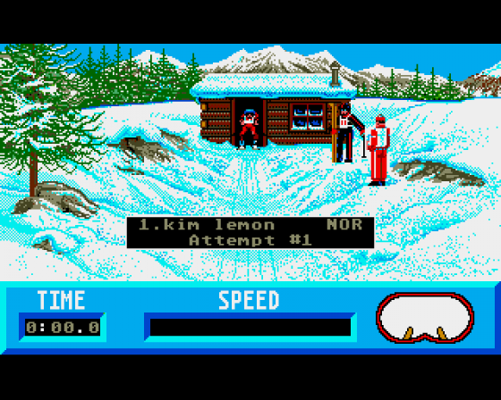 Winter Challenge: World Class Competition Screenshot 5 (Amiga 500)