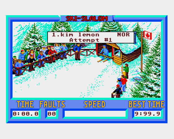 Winter Challenge: World Class Competition Screenshot 19 (Amiga 500)