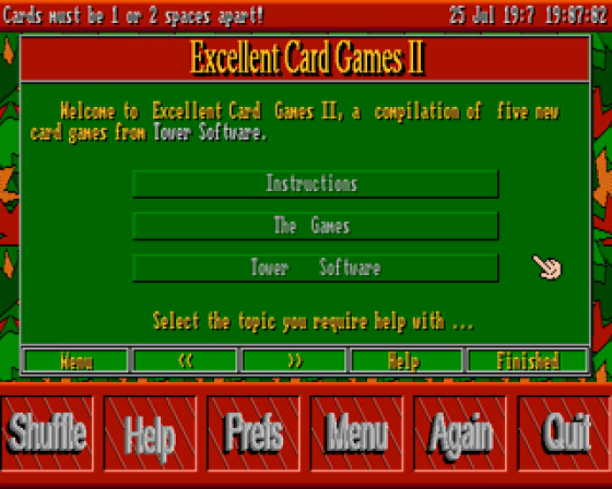 Excellent Card Games II Screenshot 8 (Amiga 500)