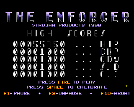 The Enforcer Screenshot 7 (Amiga 500)